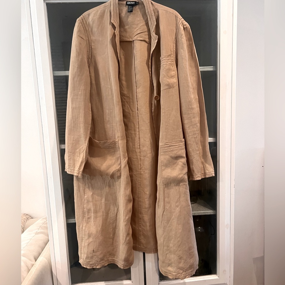 DKNY linen duster